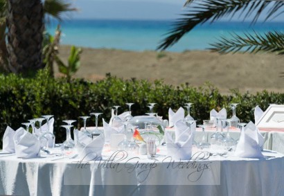 WEDDING RECEPTION AT THE BEACH