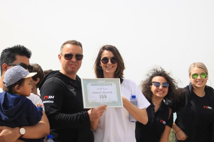 Thousands of trees planted along the coastline of Paphos