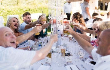 James & Sara's Wedding at Villa 487925