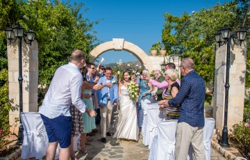 Adam & Samantha's Villa Wedding in Argaka