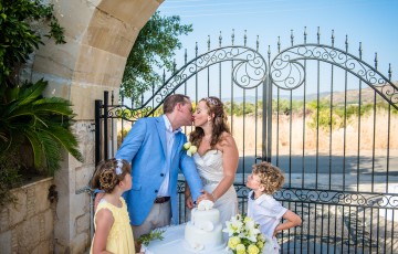 Adam & Samantha's Villa Wedding in Argaka