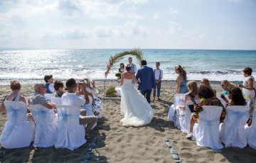 Casey & Adam's Beach Villa Wedding