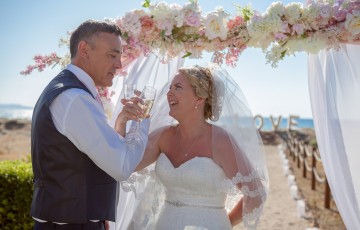 Gillan & Pauls Beach Villa Wedding