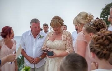 Kerry & Keith's Wedding at Beach Front Villa 391860