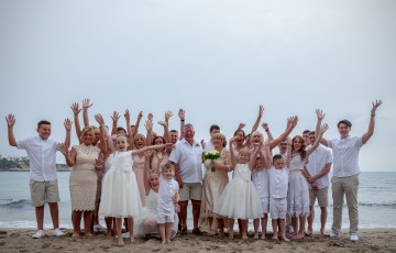 Kerry & Keith's Wedding at Beach Front Villa 391860