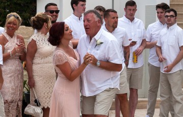 Kerry & Keith's Wedding at Beach Front Villa 391860
