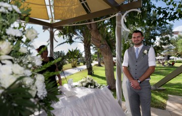 Nathan & Emma's wedding at the Athena Beach Hotel