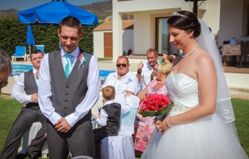 Rebecca & Daniel's Beach front Wedding at Villa 382 in Argaka