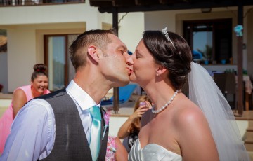 Rebecca & Daniel's Beach front Wedding at Villa 382 in Argaka