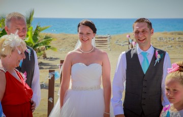 Rebecca & Daniel's Beach front Wedding at Villa 382 in Argaka