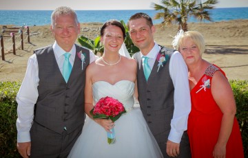 Rebecca & Daniel's Beach front Wedding at Villa 382 in Argaka