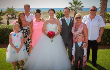 Rebecca & Daniel's Beach front Wedding at Villa 382 in Argaka