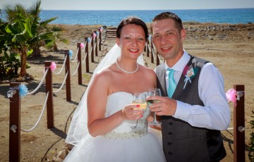 Rebecca & Daniel's Beach front Wedding at Villa 382 in Argaka
