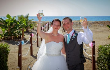 Rebecca & Daniel's Beach front Wedding at Villa 382 in Argaka