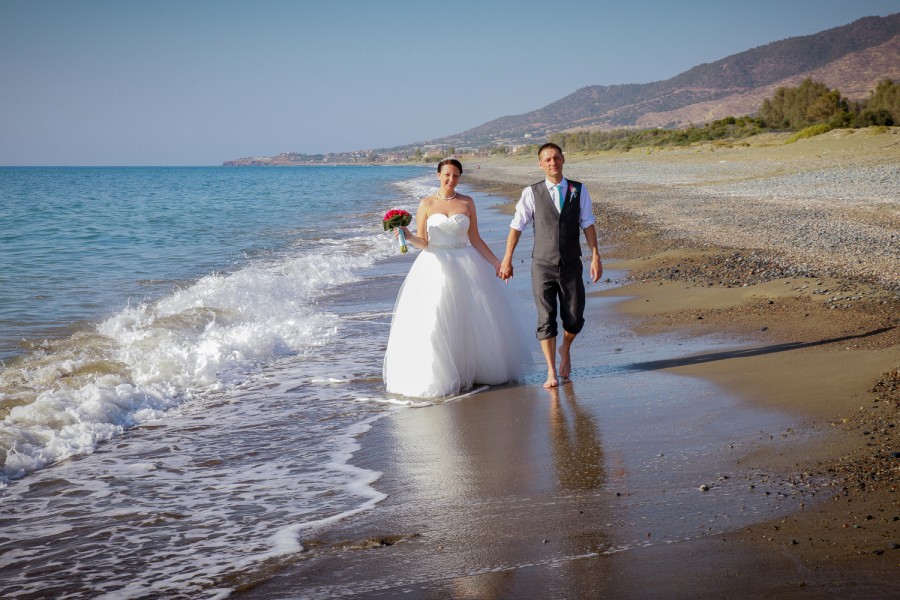 Rebecca & Daniel's Beach front Wedding at Villa 382 in Argaka