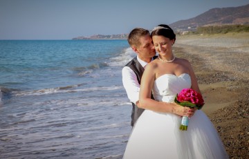 Rebecca & Daniel's Beach front Wedding at Villa 382 in Argaka