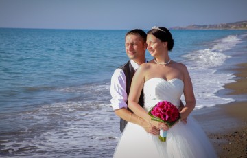 Rebecca & Daniel's Beach front Wedding at Villa 382 in Argaka