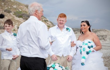Rose & Steve's Beach Wedding at Aphrodite's Rock