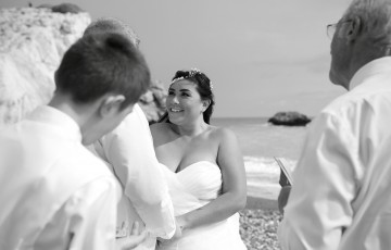Rose & Steve's Beach Wedding at Aphrodite's Rock