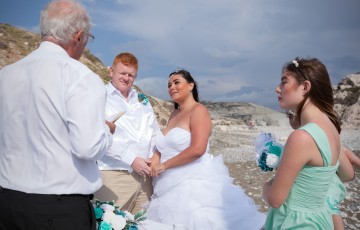 Rose & Steve's Beach Wedding at Aphrodite's Rock