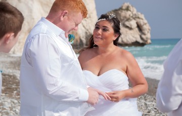 Rose & Steve's Beach Wedding at Aphrodite's Rock
