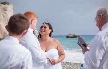 Rose & Steve's Beach Wedding at Aphrodite's Rock