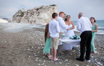 Rose & Steve's Beach Wedding at Aphrodite's Rock