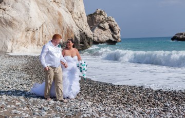 Rose & Steve's Beach Wedding at Aphrodite's Rock