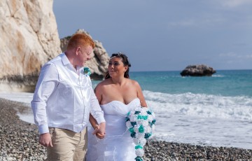 Rose & Steve's Beach Wedding at Aphrodite's Rock