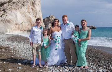 Rose & Steve's Beach Wedding at Aphrodite's Rock