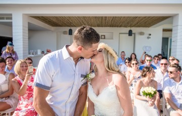 Thomas & Danielle's Beachfront Wedding at Villa 391860 in Coral Bay