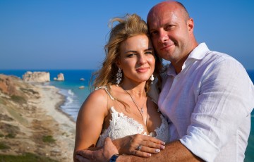 A Romantic Wedding at Aphrodite's Rock