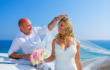 A Romantic Wedding at Aphrodite's Rock