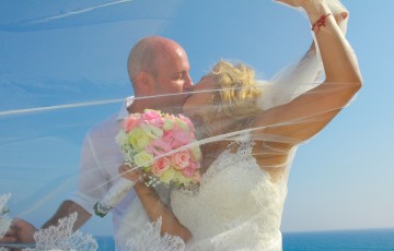 A Romantic Wedding at Aphrodite's Rock