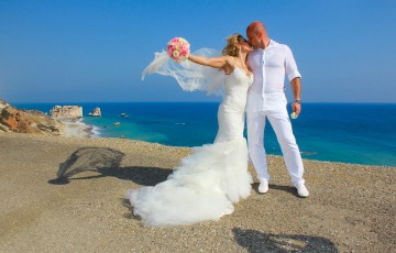 A Romantic Wedding at Aphrodite's Rock
