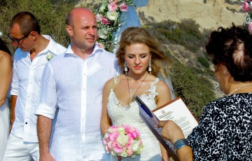 A Romantic Wedding at Aphrodite's Rock