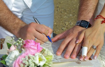 A Romantic Wedding at Aphrodite's Rock