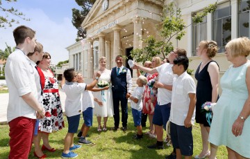 Wayne & Grace's wedding at Paphos Town hall