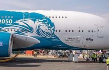 World’s largest passenger plane at Larnaca Airport
