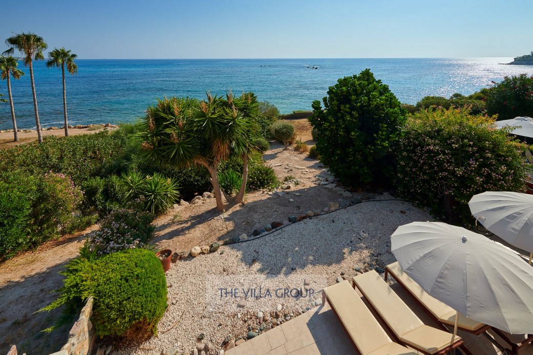 Sunbeds for relaxing under the Cyprus sunshine