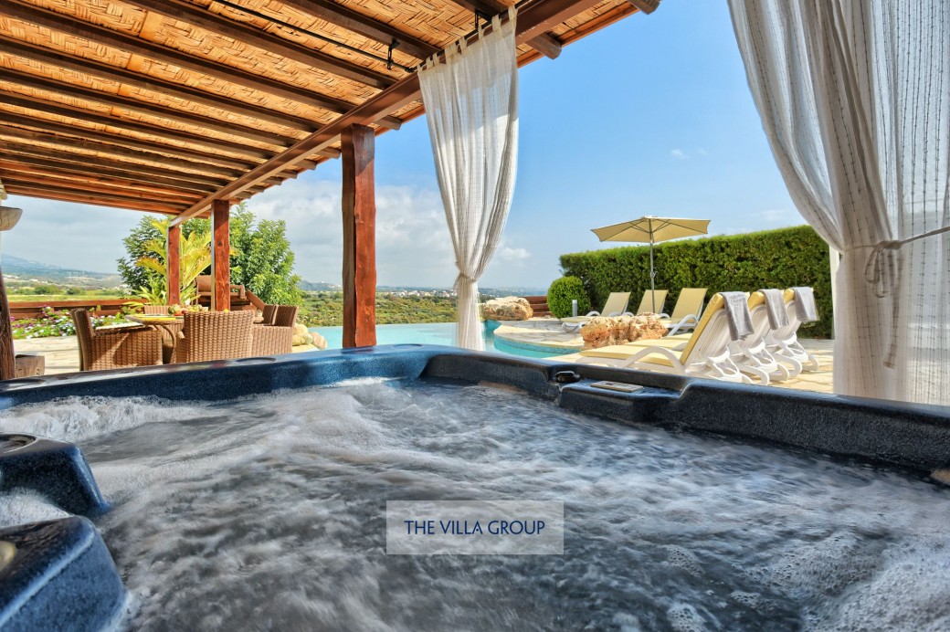 Jacuzzi located on terrrace