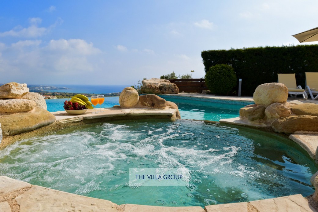 Jacuzzi in swimming pool