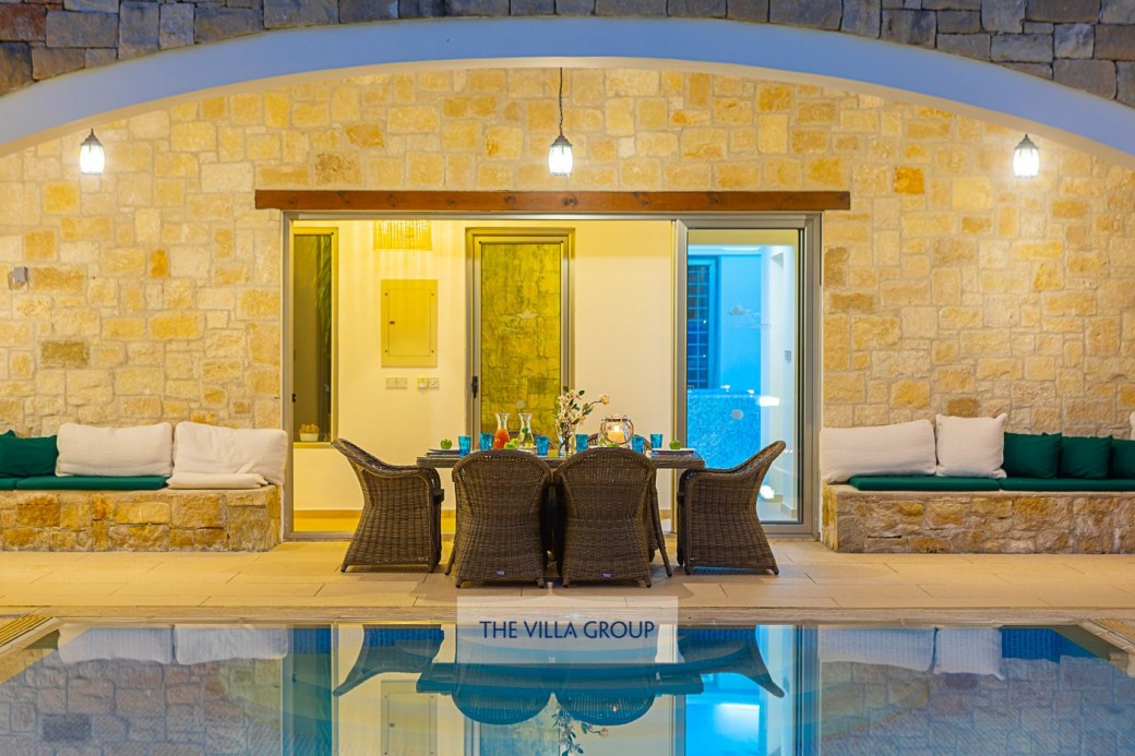 The villa is built on one level
