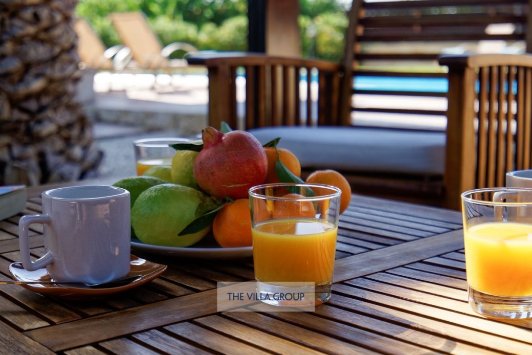 Enjoy the citrus fruits surrounding the villa