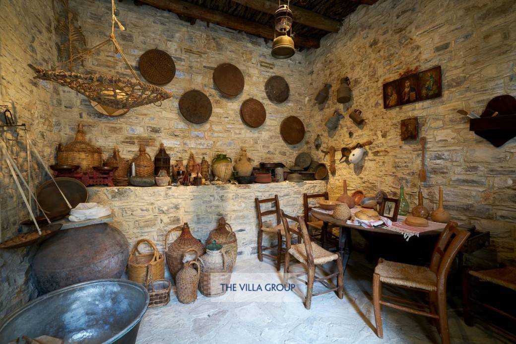 One of the museum rooms with original local artifacts