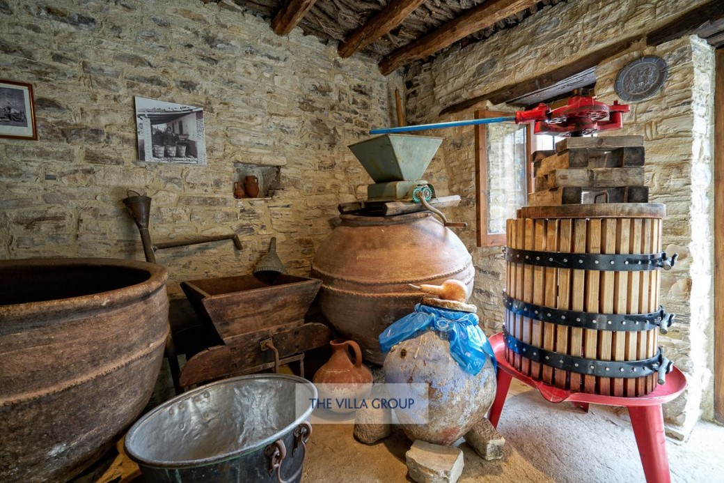 A museum room that shows how the local honey is produced