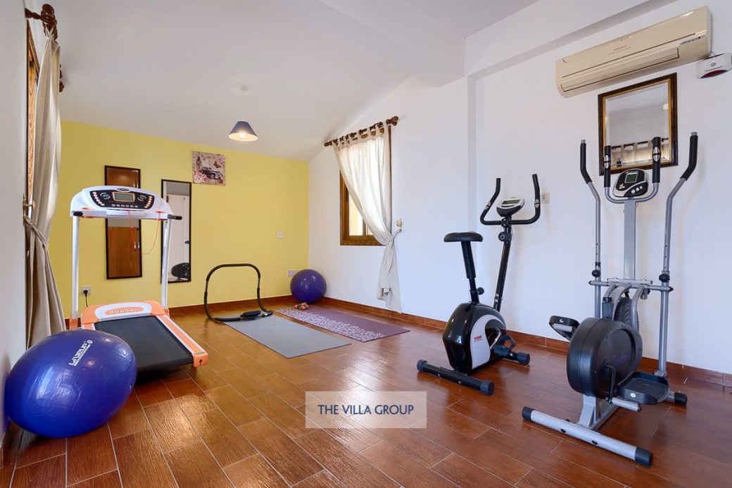 Variety of fitness equipment for the more energetic members of a group