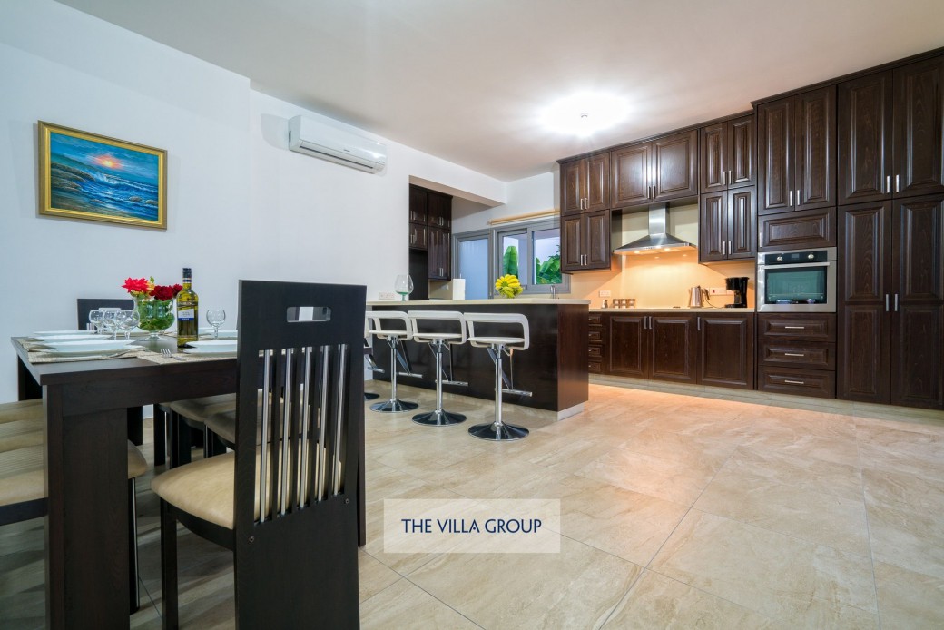 Modern appliances in each villa