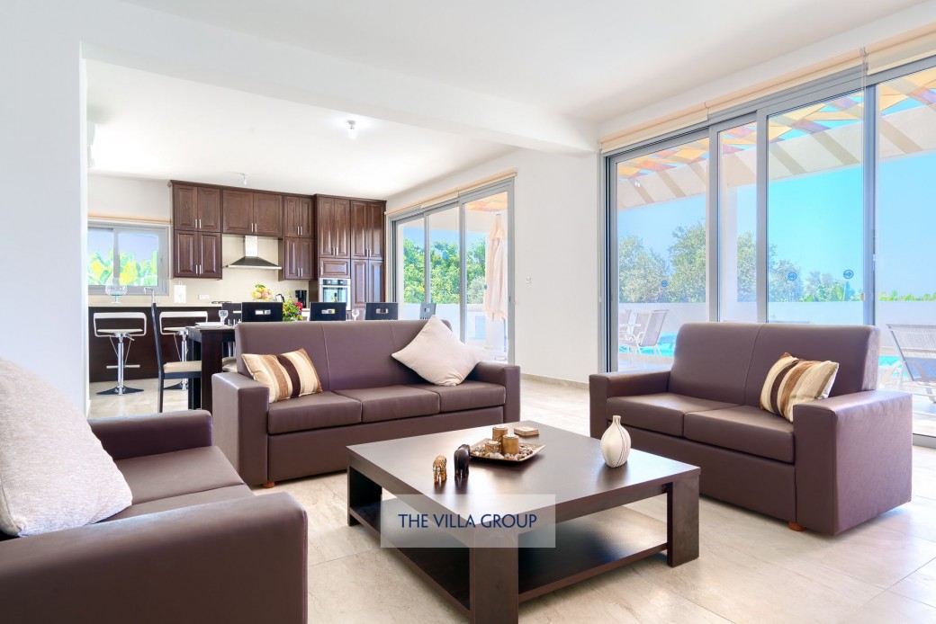 Spacious open plan living area