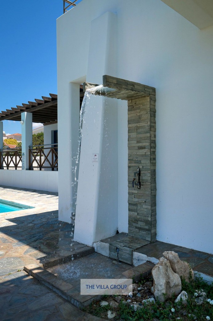 Poolside shower